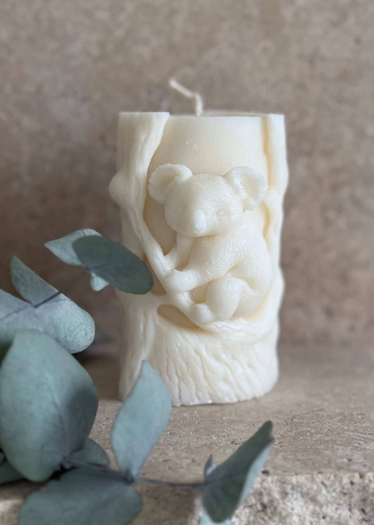Koala Pillar candle