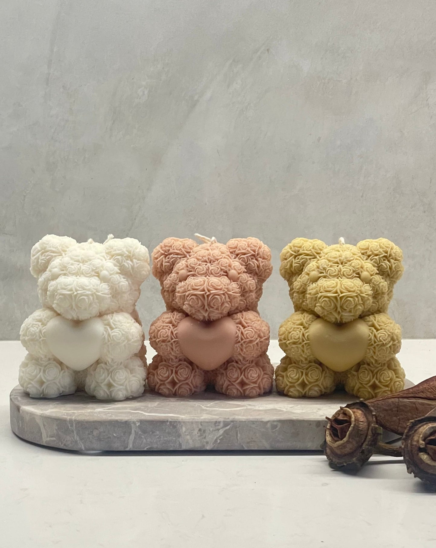 Rose Bear with heart - Small