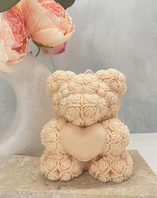 Rose Bear with heart - Large