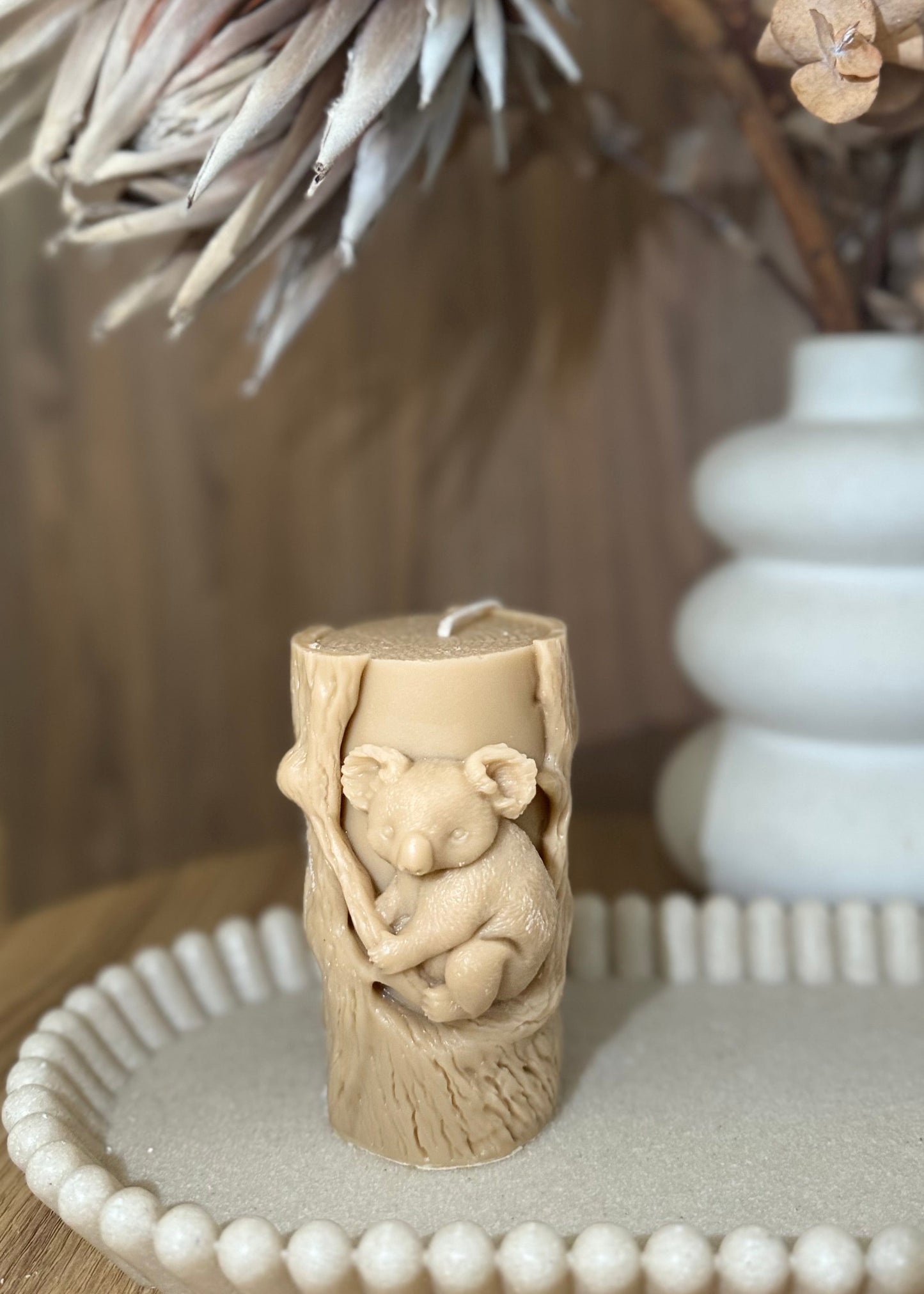Koala Pillar candle