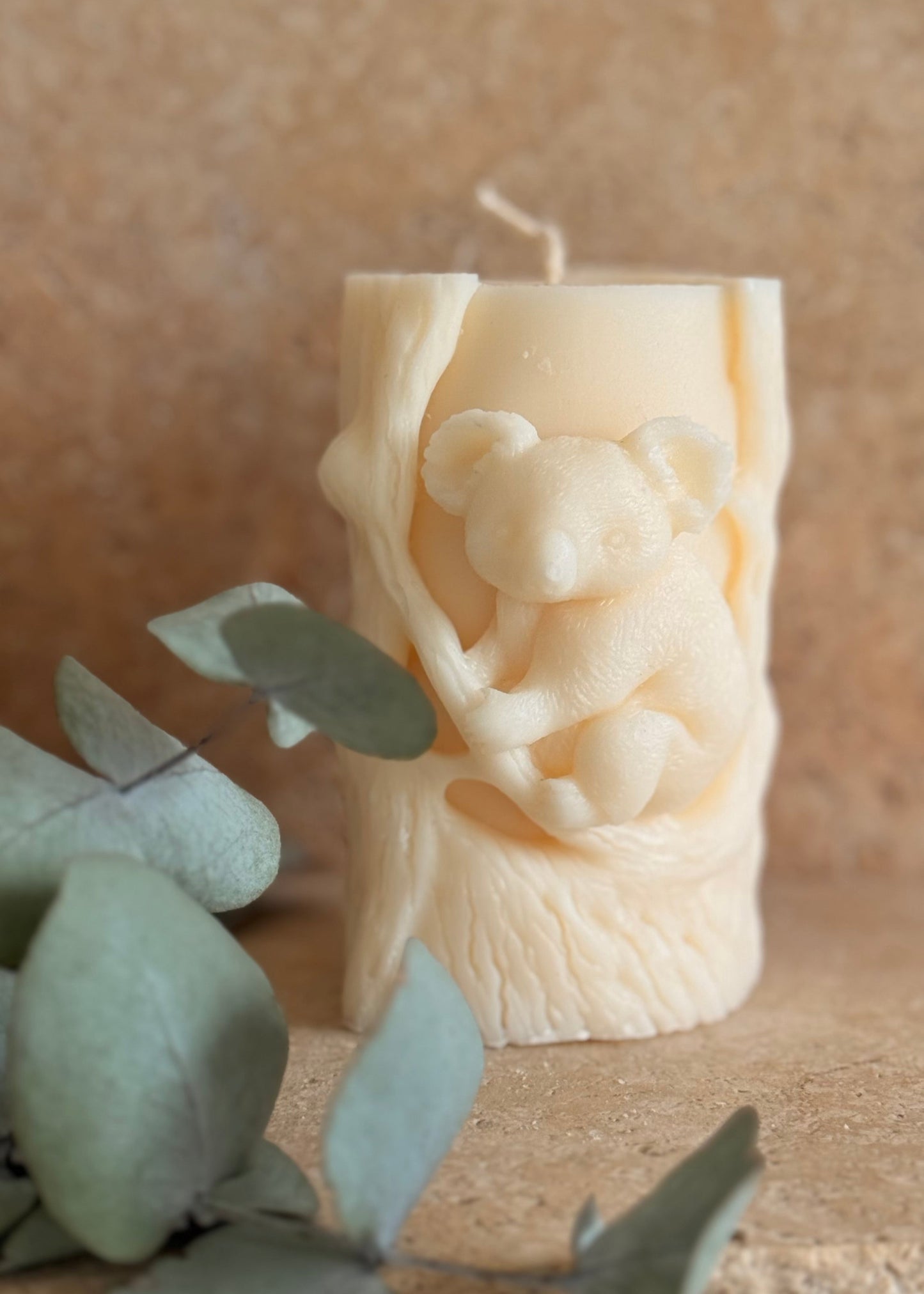 Koala Pillar candle