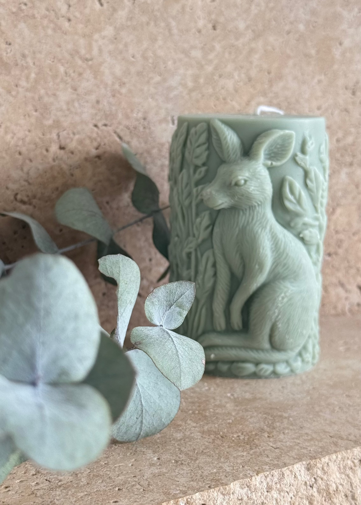 Kangaroo Pillar Candle