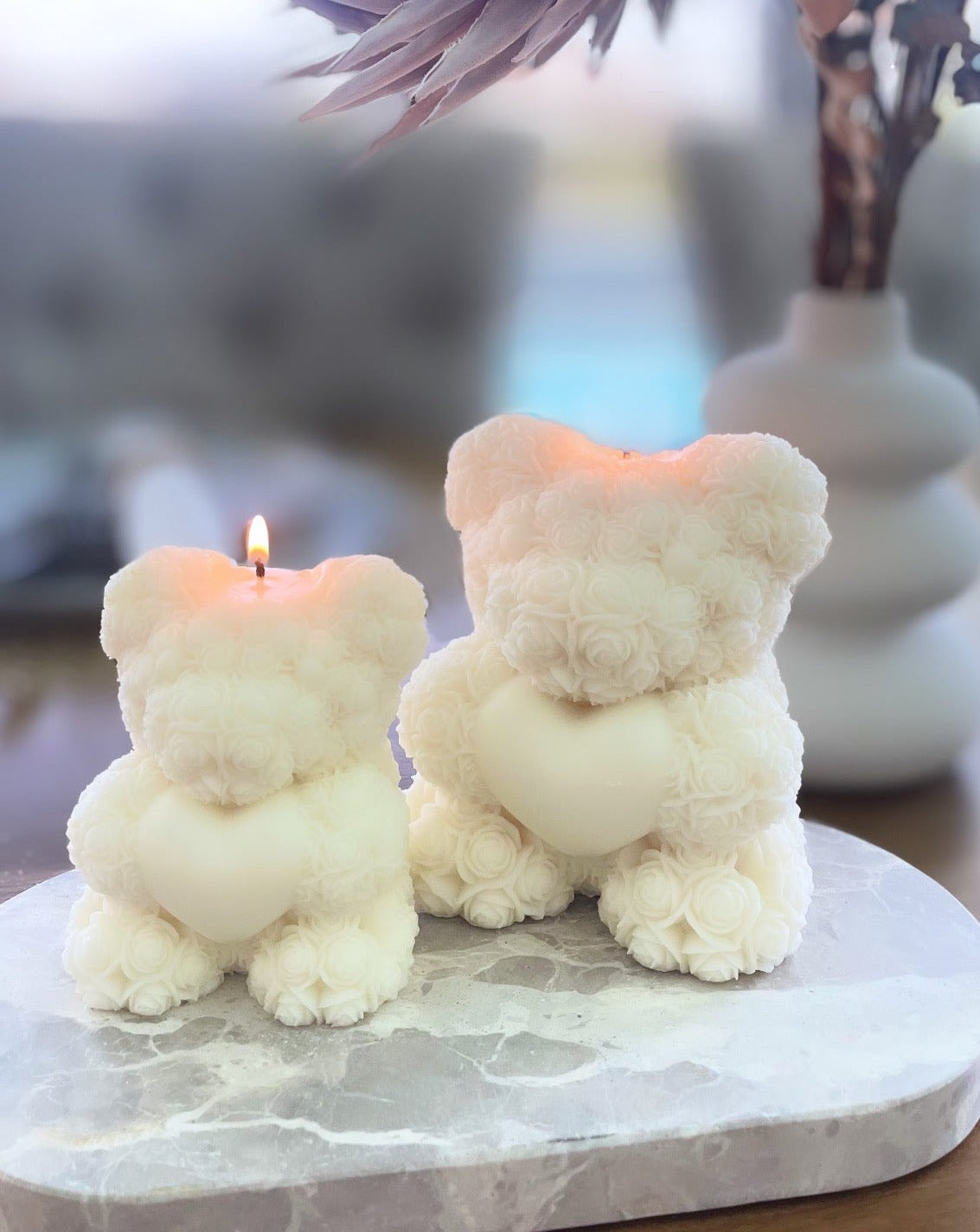 Rose Bear with heart - Large