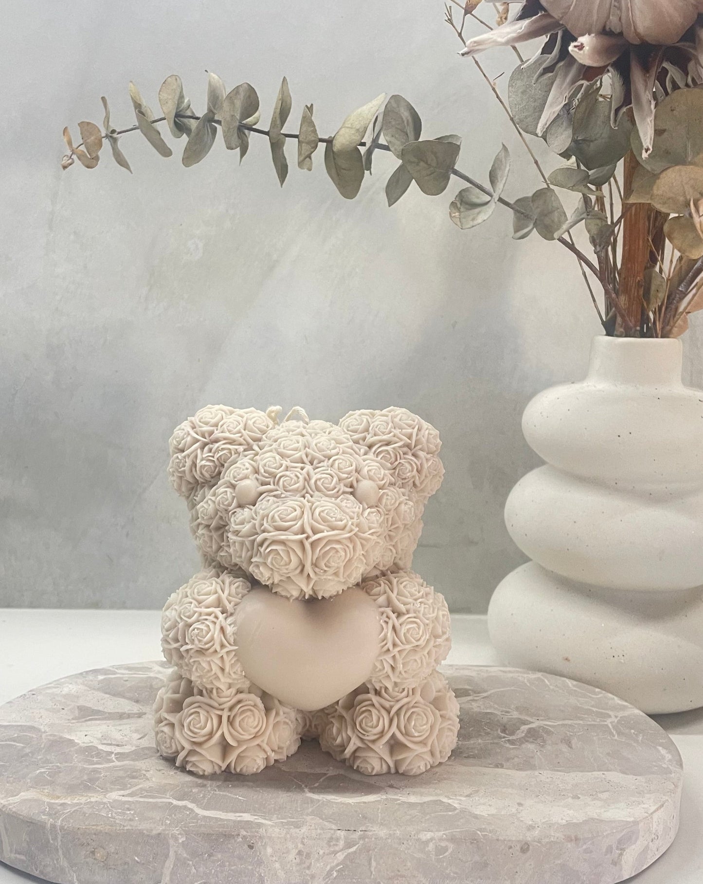 Rose Bear with heart - Large