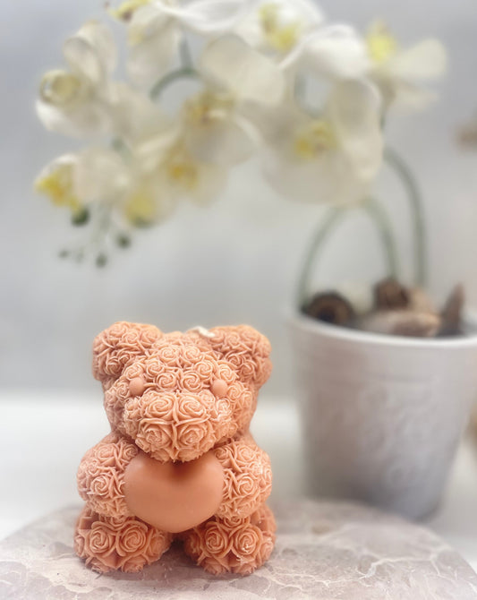 Rose Bear with heart - Small